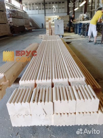 Профилированный брус с заводской зарезкой чаш