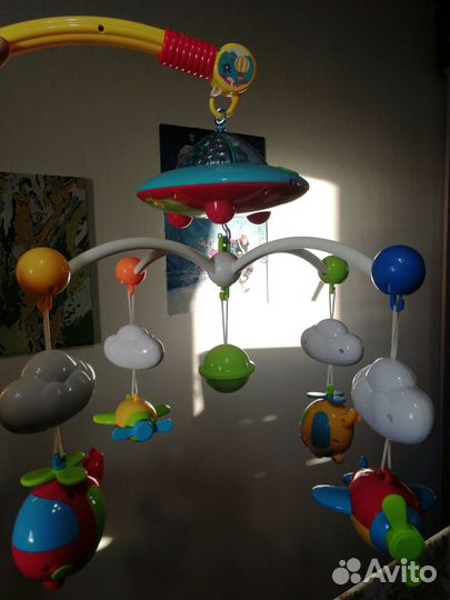 Музыкальный Мобиль на кроватку с проектором