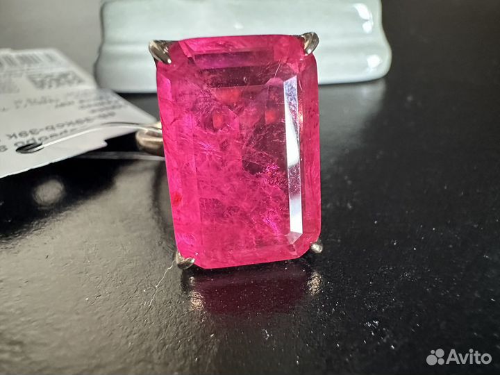 Кольцо с рубеллитом 10.75 ct