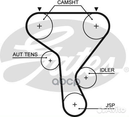 89x25 Ремень грм 5573XS Gates