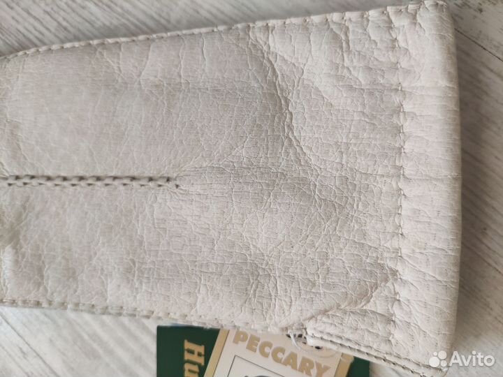 Перчатки из натуральной кожи Пекари