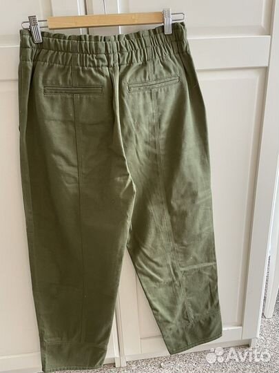 Широкие Брюки хаки. Massimo dutti брюки