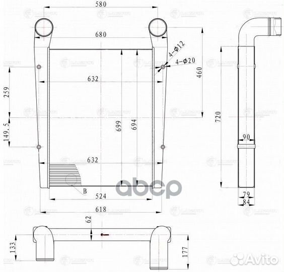 Интеркулер lric 1236 luzar