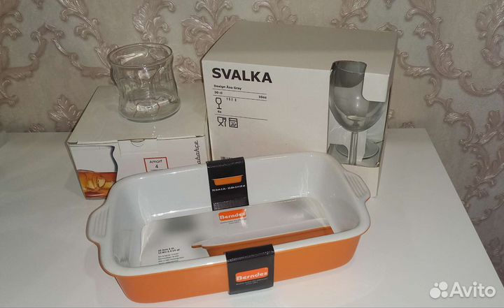 Жаровня, бокалы IKEA