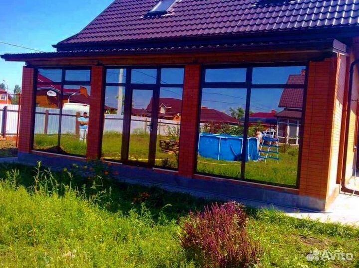 Пластиковые окна. Остекление частных домов