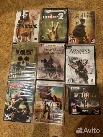 Компьютерные игры на дисках для пк