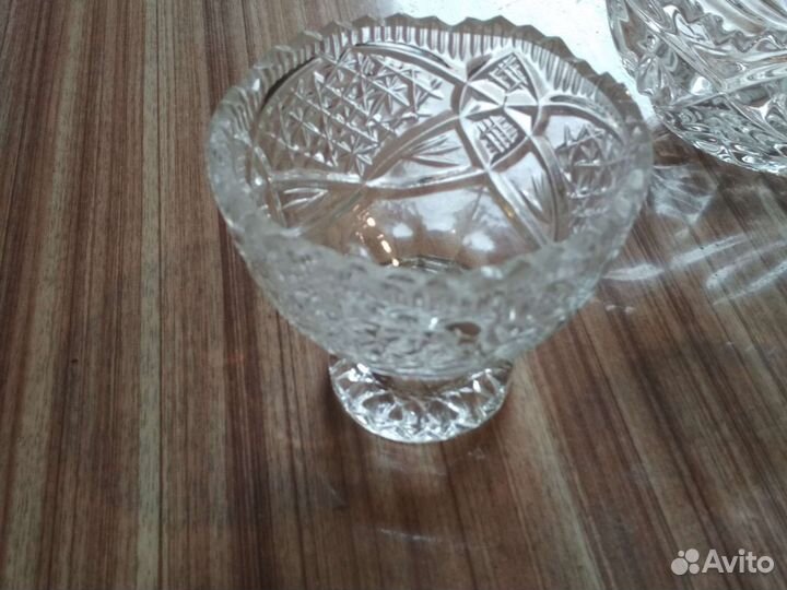 Вазы хрустальные СССР для конфет