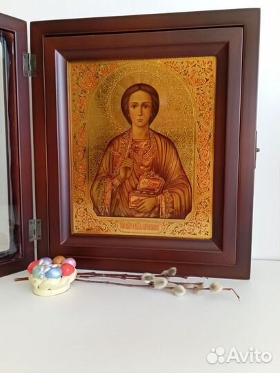 Икона рукописная Пантелеймон Целитель