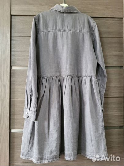 Джинсовое платье для девочки 7-9лет (128см рост)