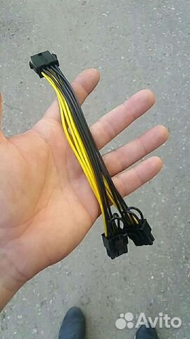Переходник GPU 8 pin на GPU 2х8 pin