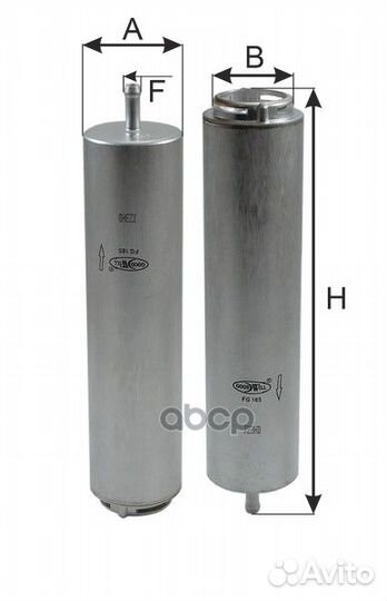 1 Фильтр топливный BMW diesel 02- FG 165 Goodwill