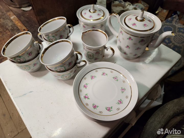 Чайный сервиз Свадебный лфз СССР