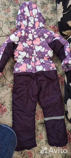 Комбинезон зимний для девочки 4-5 лет