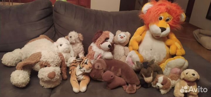 Мягкие игрушки разных рамеров