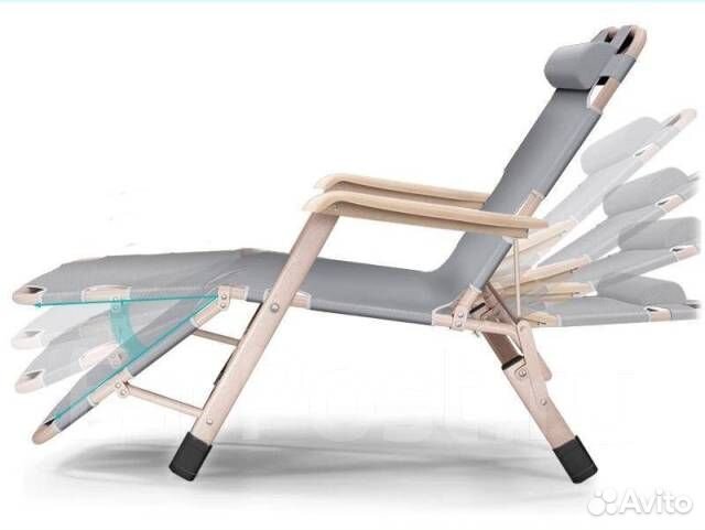 Шезлонг-раскладушка туристический 66*178