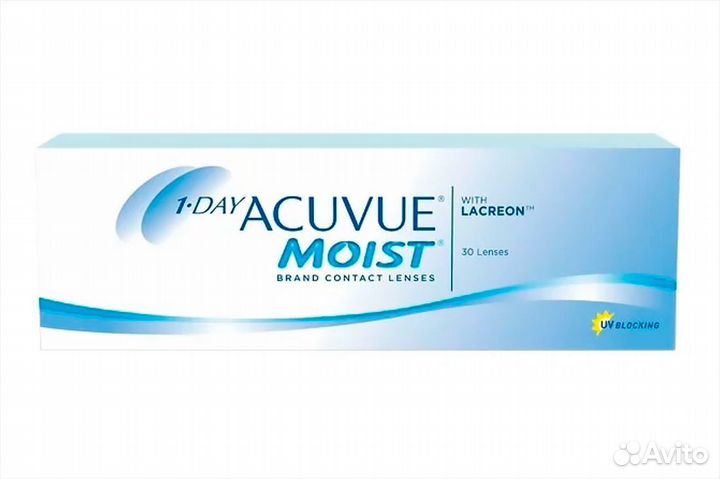 Линзы контактные acuvue moist 1 day, -5.25