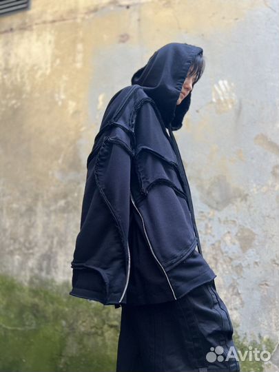 Худи - Черный хулиган-M