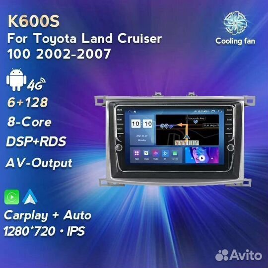 Штатная магнитола Toyota Land Cruiser 100 8 ядер с