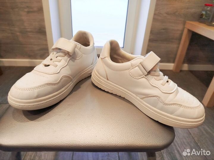 Кеды белые детские унисекс 34 размер