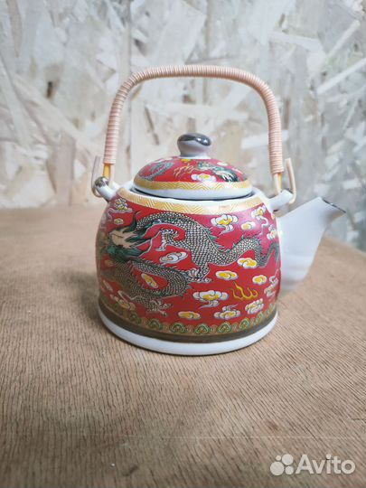 Чайник керамический с метал. ситом 450мл/750мл