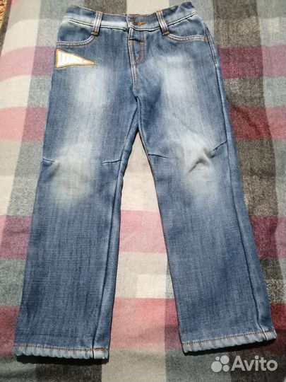 Джинсы для мальчика (зима) 110 см