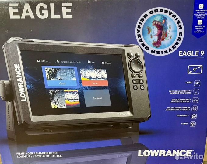 Эхолот lowrance eagle 9 tripleshot hd