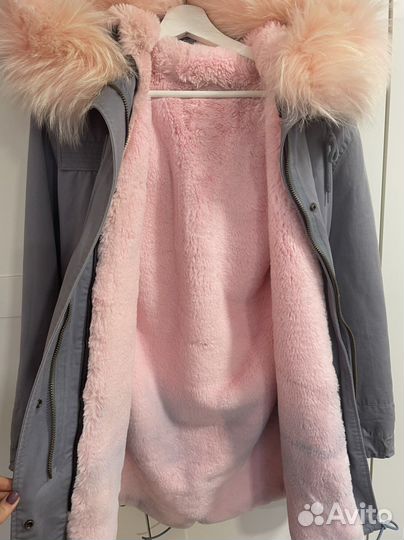 Парка женская с натуральным мехом 42