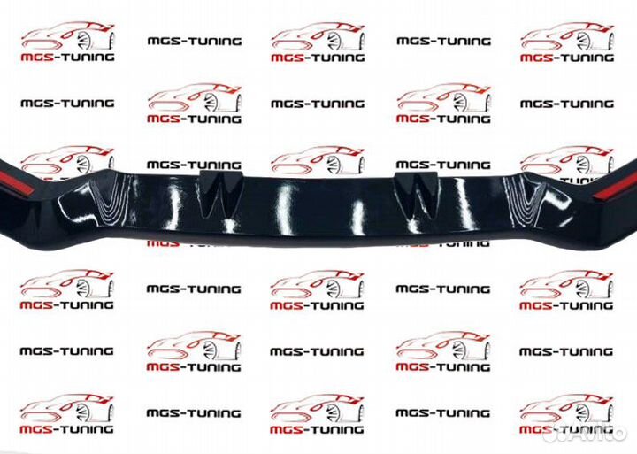 Губа переднего бампера Audi A3 16-20 RS Sedan