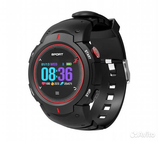 Умные часы NO.1 F13 черно-красные