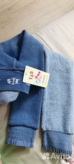 Леггинсы с начесом 140-146 новые