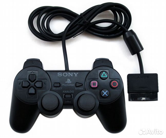 Джойстик для Sony PS2, геймпад PlayStation2 новый