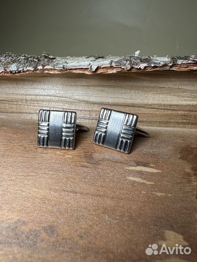 Запонки серебряные 925 пробы
