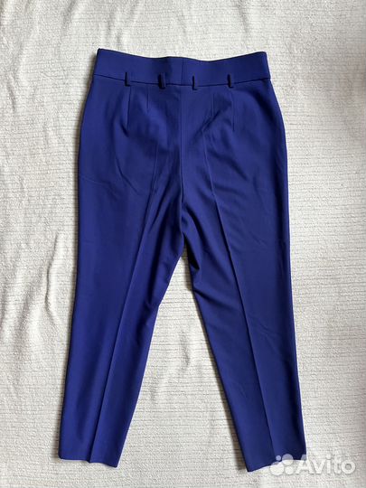 Ярко-синие брюки с высокой талией 