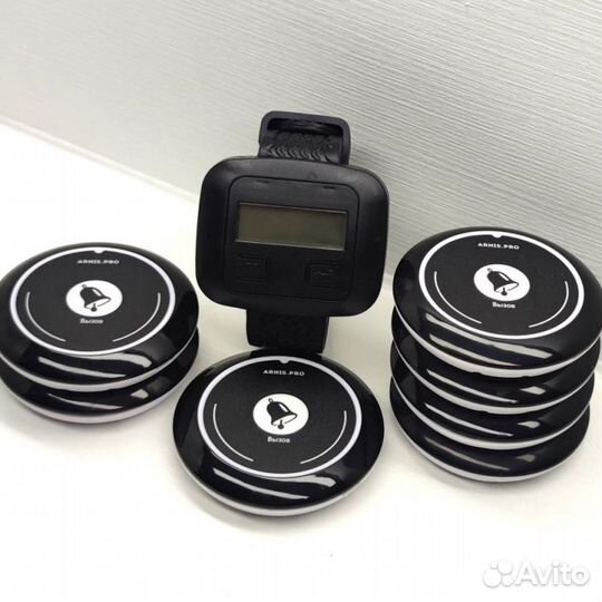 Кнопка вызова персонала, официанта с часами