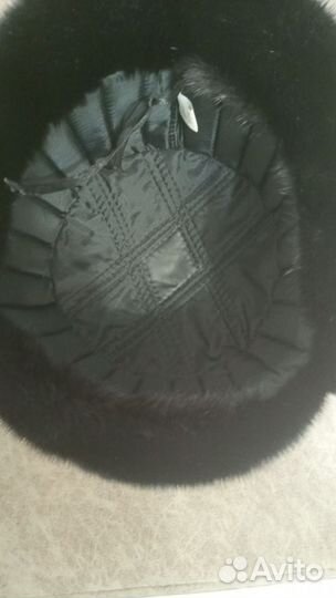 Норковая шапка мужская ушанка размер 56