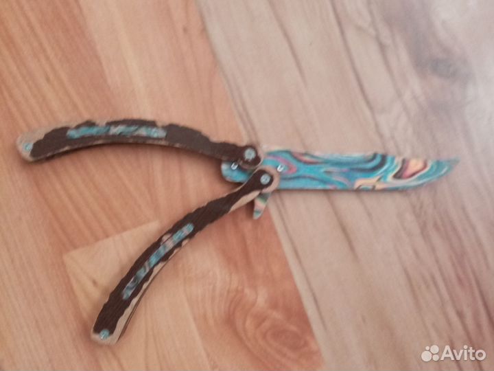 Ножик бабочка деревянный