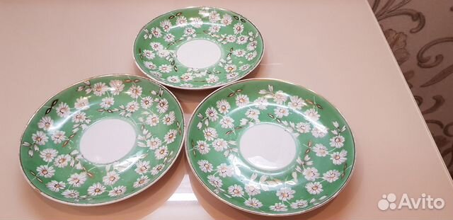Фарфор СССР Чайные блюдца. Завод Песочное 1960 год