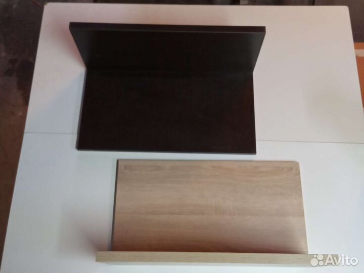 Полка настенная навесная. Венге. Дуб сонома