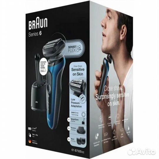 Электробритва Braun Series 6 61-B7500cc Blue