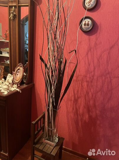 Ваза напольная Итальянская с декоративными ветками