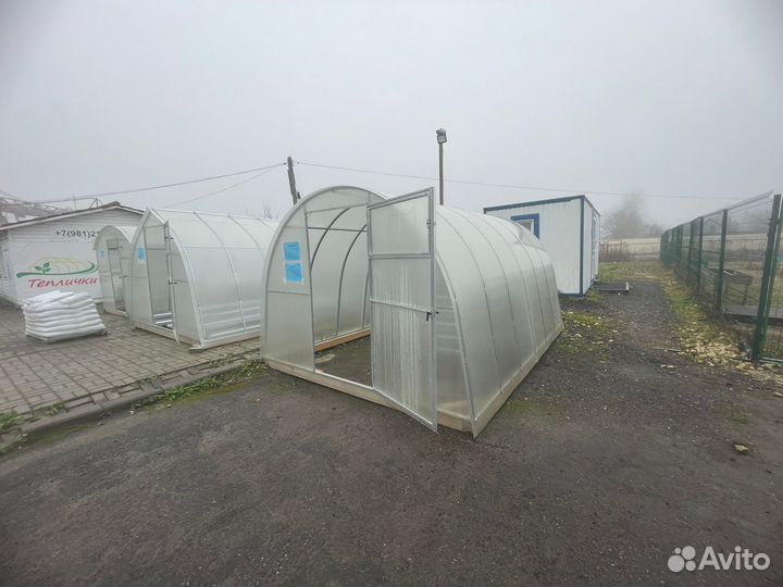 Теплица Арочная 3 на 4м с поликарбонатом 4мм