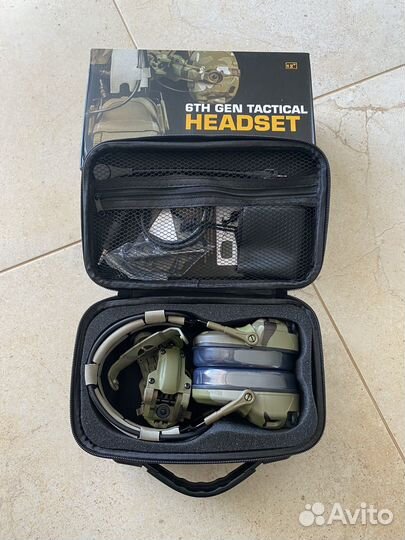 Тактические наушники 6th gen tactical headset