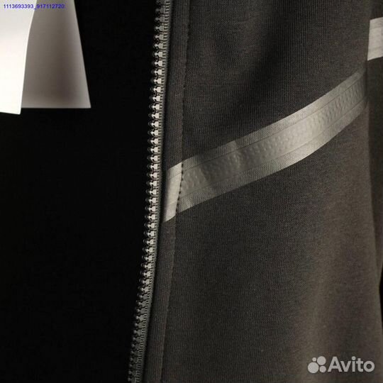 Зип худи Nike Tech Fleece черное осень