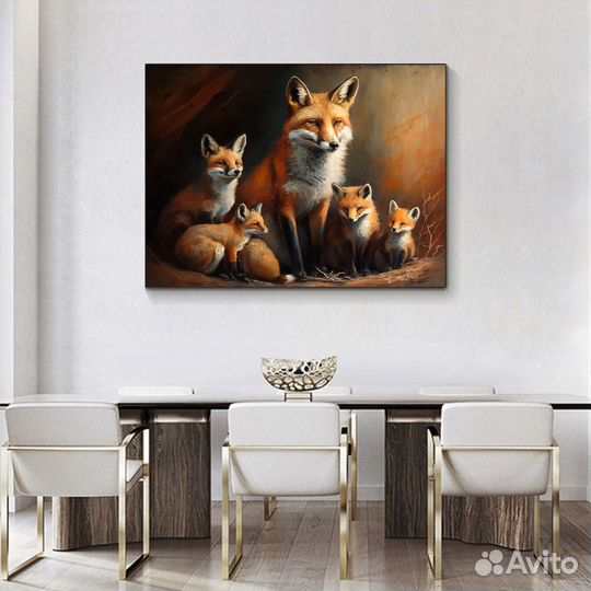 Современная картина маслом на холсте