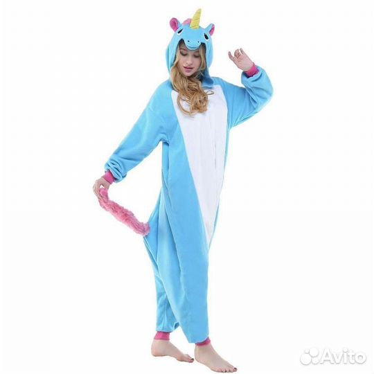 Пижама кигуруми единорог взрослая