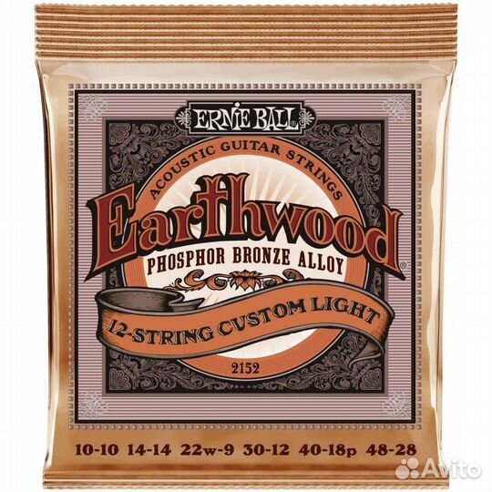 Струны для 12 струнной гитары ernie ball 2152
