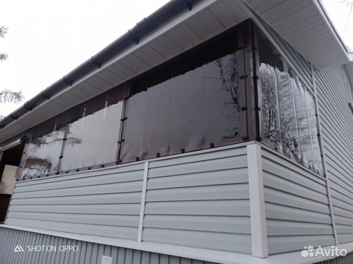 Мягкие пвх окна на беседку для террасы