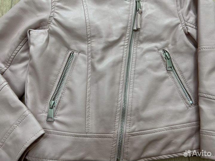 Куртка hm кожаная для девочки 110