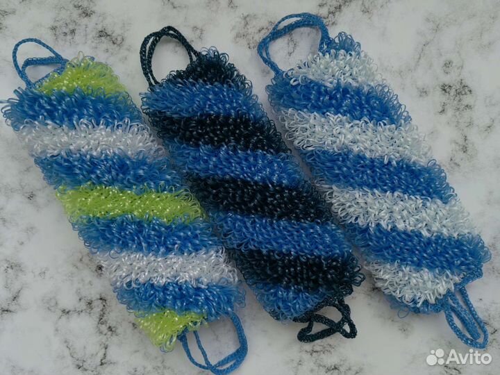 Мочалки ручной вязки