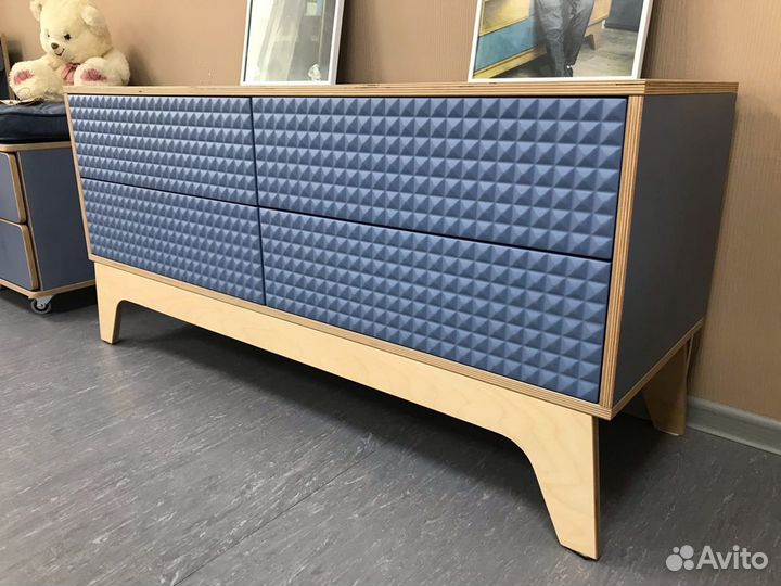 Тумба синяя